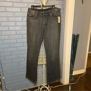 Vintage Gray Polo Ralph Lauren Kelly Denim Jeans Size 14